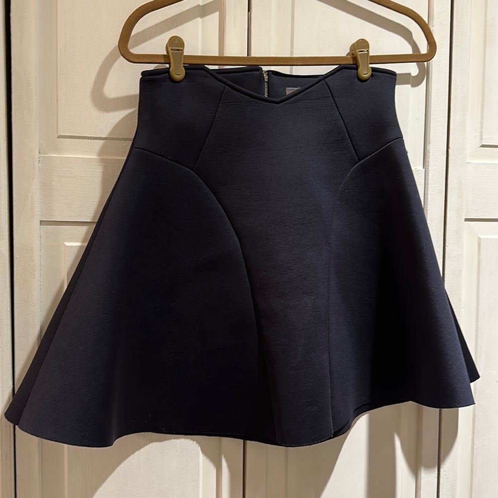 Navy skater skirt